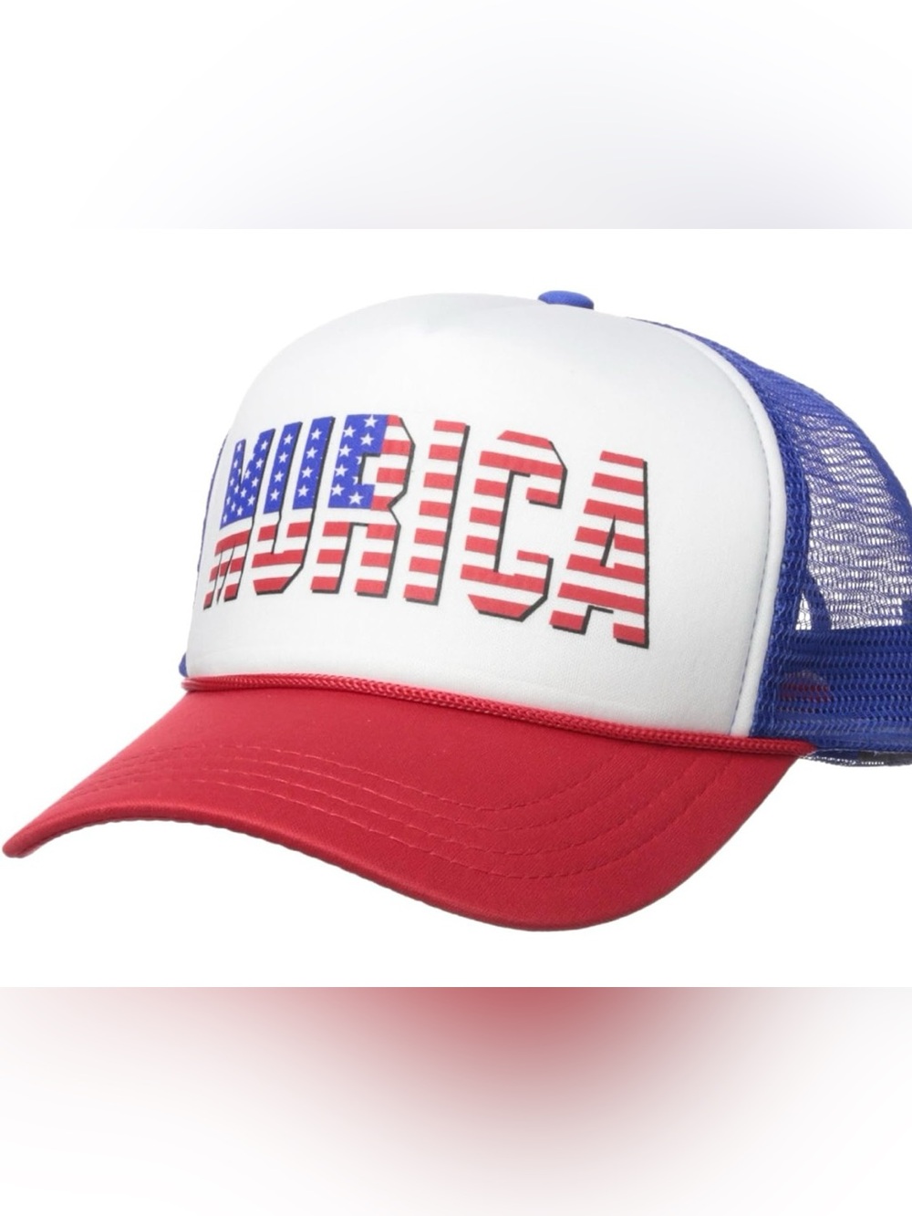 NWOT America Flag Trucker Hat - Red, White & Blue